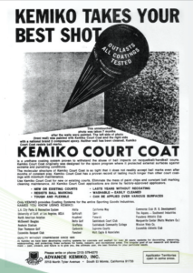 About Kemiko - Retro Kemiko Ad for Court Coat